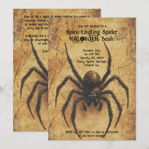 Invitation 🕷️ Araignée à picotements épineux HALLOWEEN Bash