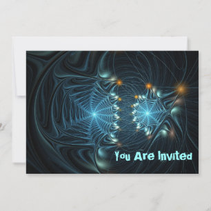 Invitation Araignées métalliques