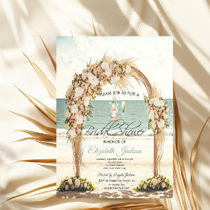 Invitation Arbor de mariage de plage Roses