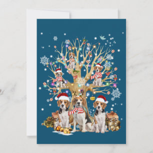 Invitation Arbre de Noël beagle Ornement pour Amoureux des ch