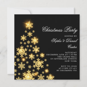 Invitation Arbre de Noël élégant