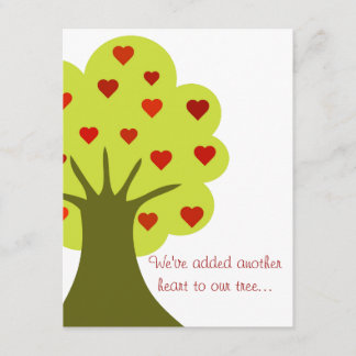 Invitation Arbre des coeurs