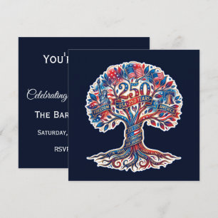 Invitation Arbre patriotique pour le 250e anniversaire de l'A