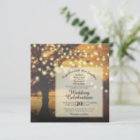 Arbre vintage Rustique Automne avec Mariage lumine