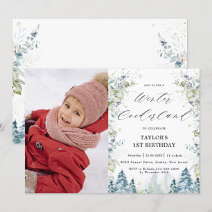 Invitation Arbres alpins Hiver Onederland 1er anniversaire Ph