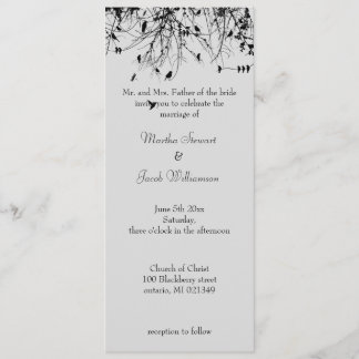 Invitation Arbres et oiseaux