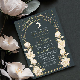 Invitation Arc élégant céleste Art Nouveau Mariage