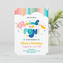 Arc-en-ciel de fête d'anniversaire amusant