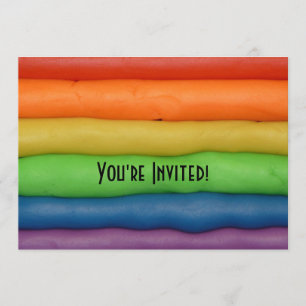 Invitation Arc en ciel de Squishy Dough