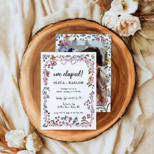 Invitation Arc fleuri d'aquarelle