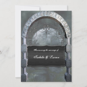 Invitation Arc gothique Plaque Vampire Goth Mariage