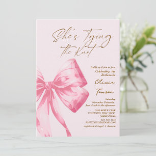 Invitation Arc pour sa fête de fiançailles Rose