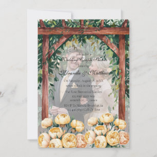 Invitation Arch Beurre-Jaune Photo Mariage Couples Douche