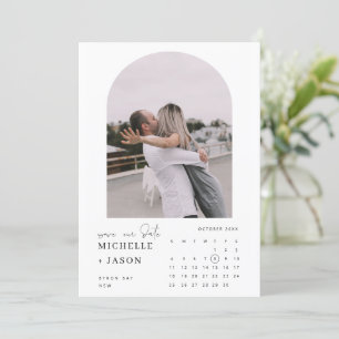 Invitation Arch calendrier photo Enregistrer la date Invitati