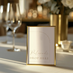 Invitation Arch Moderne Calligraphie Mariage Polariod