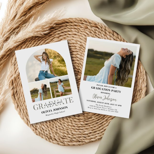 Invitation Arch Photo Graduation Party (Créateur téléchargé)