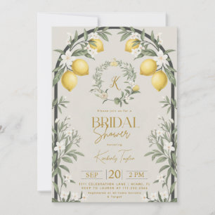 Invitation Arche de Citrons Italiens pour Baby Shower de Mari