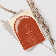 Arche de la Pampas Grass Boho Arch - Terra Cotta M