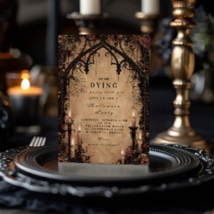 Invitation Arche gothique sombre Halloween