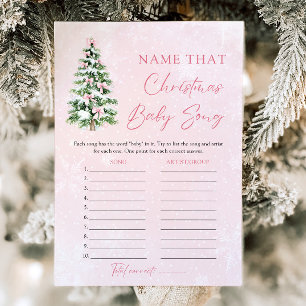 Invitation Arcs Cadeau de Naissance de Noël Nommer Cette Chan