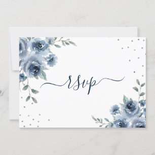Invitation Ardoise bleue Dusty