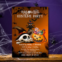 Arête crânienne éffrayante bonbon Jack-o'lanterne