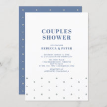 Argent et bleu | Wedding shower moderne Couples