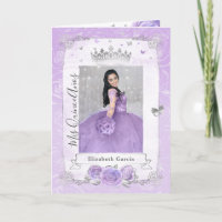 Argent floral et collier violet clair photo pliée