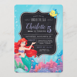 Invitations Faire Part Cartes Anniversaire Sirene Zazzle Ca