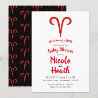 ARIES Ram Red Astrologie Zodiac Spring Baby shower