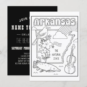 Invitation arkansas colorier moi collage