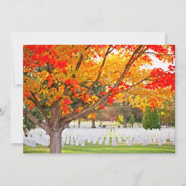 Invitation Arlington National Cemetery à Autumn (Devant)