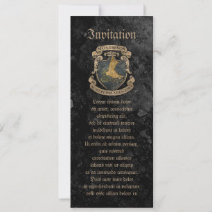Invitation Armoiries de Montresor