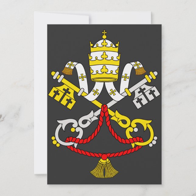Invitation Armoiries du Vatican (Devant)