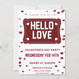 Invitation Aroma of Love Coffee Bubbles Hello Love fiesta