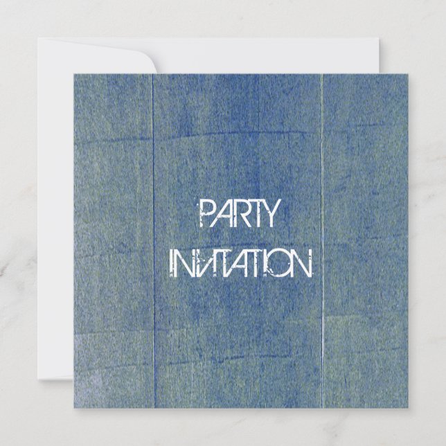 Invitation Arrière - plan Blue Denim (Devant)