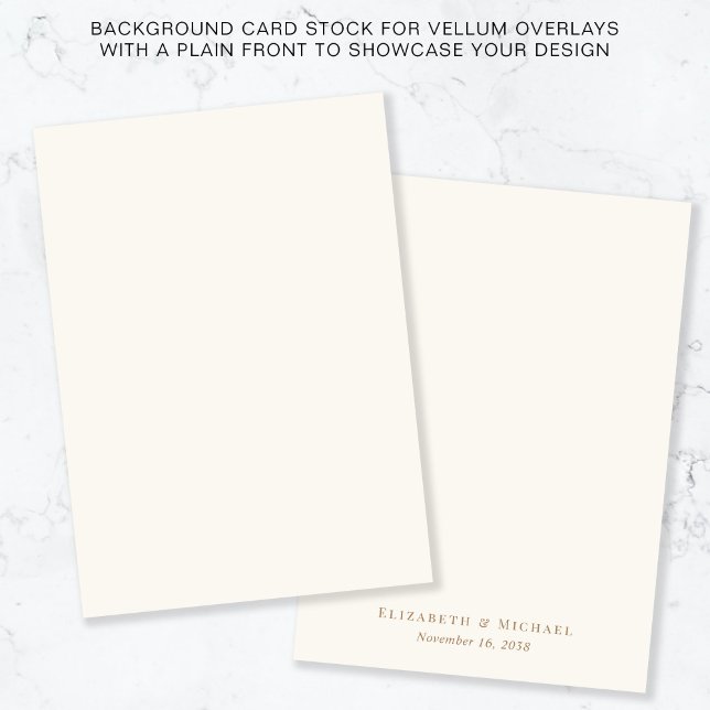 Invitation Arrière - plan De Crème Monogramme Or Pour Revêtem (Créateur téléchargé)