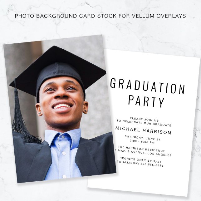 Invitation Arrière - plan De Photo De Graduation Pour Superpo (Créateur téléchargé)