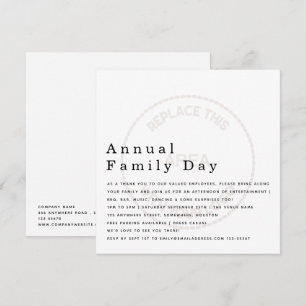 Invitation Arrière - plan du logo de la famille de