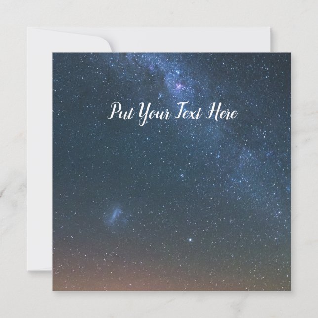 Invitation Arrière - plan Galaxy de la Voie Lactée | Stars du (Devant)