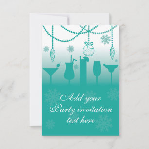 Invitation Arrière - plan pour l'invitation de fête de Noël