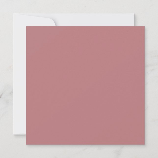 Invitation Arrière - plan Rose Modèle Dusty Mariage (Devant)