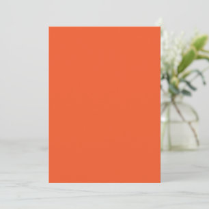 Invitation Arrière-plan uni minimaliste orange vif