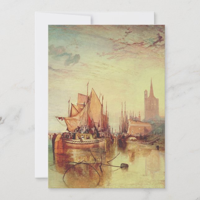 Invitation Arrivée d'un bateau à vapeur par Joseph Turner (Devant)