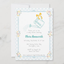 Arrosoir Gingham Bleu Ciel Bébé 001