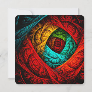 Invitation Art abstrait moderne artistique coloré motif #09