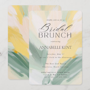 Invitation Art Abstrait Peinture moderne Mariage Brunch nupti