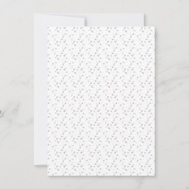 Invitation Art de ligne, poussière d'étoile (Devant)