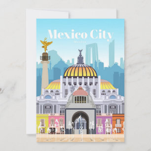 Invitation Art de voyage Voyage à Mexico City