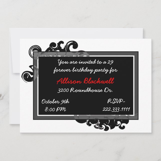 Invitation Art Déco (Devant)